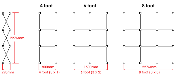 Image - Media PopUp Walls Display Sizes