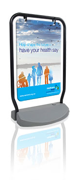 A-Frame sign, Sandwich board sign - Aluminium frame, poster holder