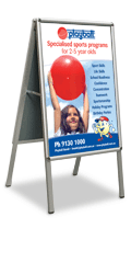 A-Frame sign, Sandwich Board Bign - Aluminium Frame, Poster Holder
