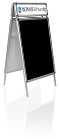A-Frame sign, Sandwich board sign - Aluminium frame, BlackBoard