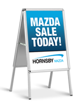 A-Frame sign, Sandwich Board Bign - Aluminium Frame, Poster Holder