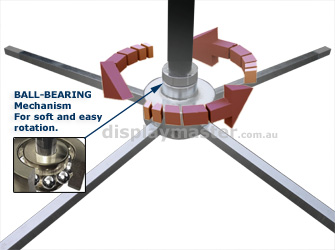 Flag Stand - Ball Bearing Rotation Stand.