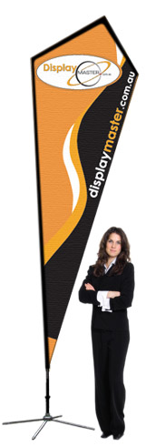 Diamond Flag Stand. Single Side Diamond Flag, Double Side Diamond Flag - Three Sizes: Small, Medium, Large