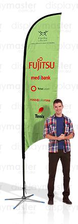 Feather Flag Stand. Single Side Feather Flag, Double Side Feather Flag - Three Sizes: Small, Medium, Large