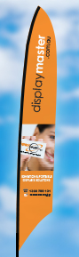 Tension Flag Stand. Single Side Tension Flag, Double Side Tension Flag - Three Sizes: Small, Medium, Large