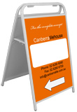 A-Frame sign, Sandwich board sign - Steel frame, WhiteBoard