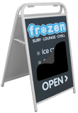 A-Frame sign, Sandwich board sign - Steel frame