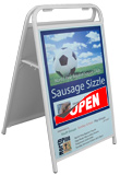 A-Frame sign, Sandwich board sign - Steel frame