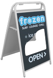 A-Frame sign, Sandwich board sign - Steel frame