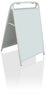A-Frame sign, Sandwich board sign - Steel frame