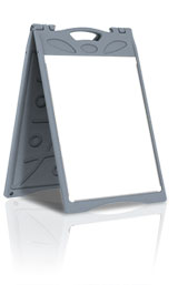 A-Frame sign, Sandwich Board Bign - Aluminium Frame, Poster Holder, Outdoor with Water Tank Base
