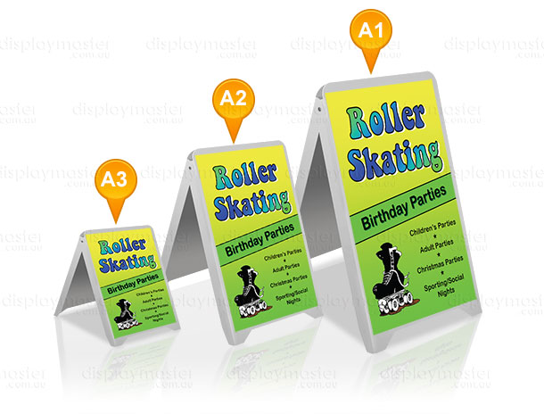 A-Frame sign, Sandwich board sign - Steel frame, Full colour Print