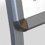 A-Frame sign, Sandwich board sign - Aluminium frame Outdoor with Water Tank Base