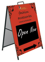 A-Frame sign, Sandwich board sign - Steel frame, Full colour Print