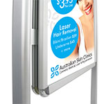A-Frame sign, Sandwich board sign - Steel frame, Full colour Print