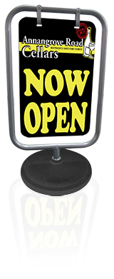 A-Frame sign, Sandwich board sign - Aluminium frame Outdoor with Water Tank Base