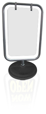 A-Frame sign, Sandwich board sign - Aluminium frame Outdoor with Water Tank Base
