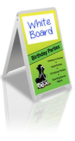 A-Frame sign, Sandwich board sign - Steel frame, Full colour Print
