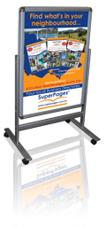 A-Frame sign, Sandwich Board Bign - Aluminium Frame, Poster Holder