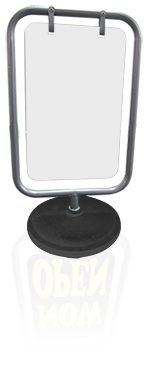A-Frame sign, Sandwich Board Bign - Aluminium Frame, Poster Holder, Outdoor with Water Tank Base