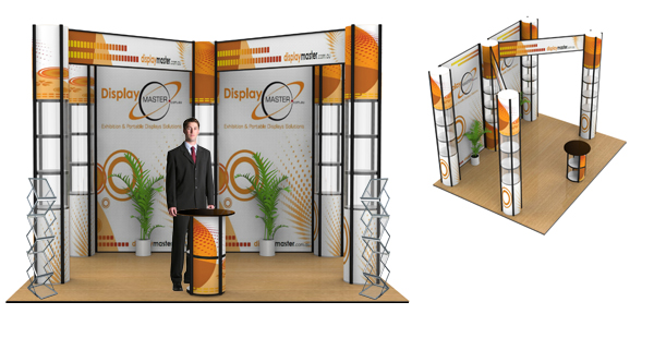 Popup Display, Pop Up Display, Wall Display - Magnetic Standard Popup Display 