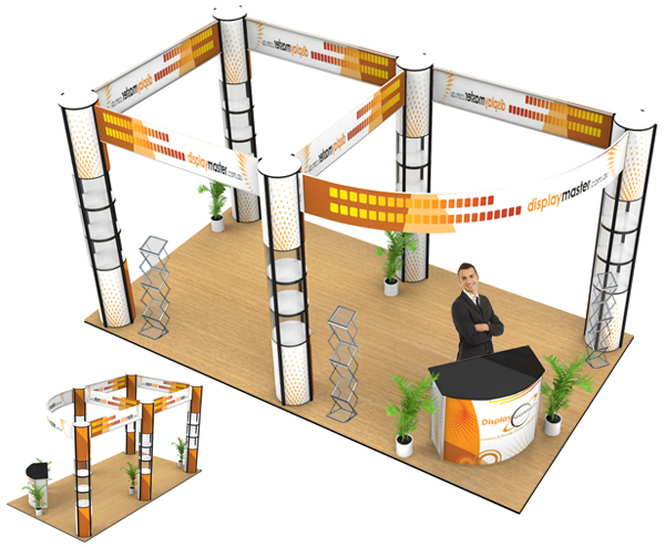 Popup Display, Pop Up Display, Wall Display - Magnetic Standard Popup Display 