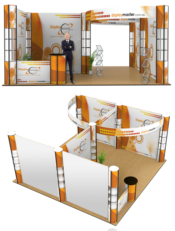 Popup Display, Pop Up Display, Wall Display - Magnetic Standard Popup Display 