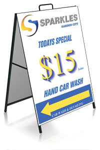 A-frame sign, Sandwich board sign