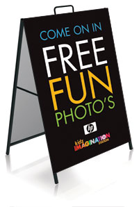 A-frame sign, Sandwich board sign
