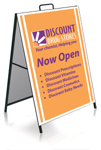 A-frame sign, Sandwich board sign