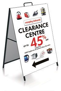 A-frame sign, Sandwich board sign