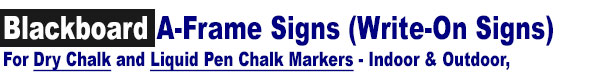 A-Frame signs - Colourbond frame