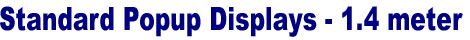 Popup Display, Pop Up Display, Wall Display - Magnetic Standard Popup Display