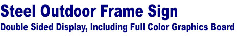 A-Frame signs - Steel frame