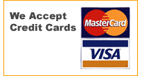 We Accept Credit Cards